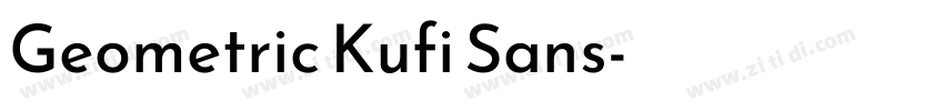 Geometric Kufi Sans字体转换